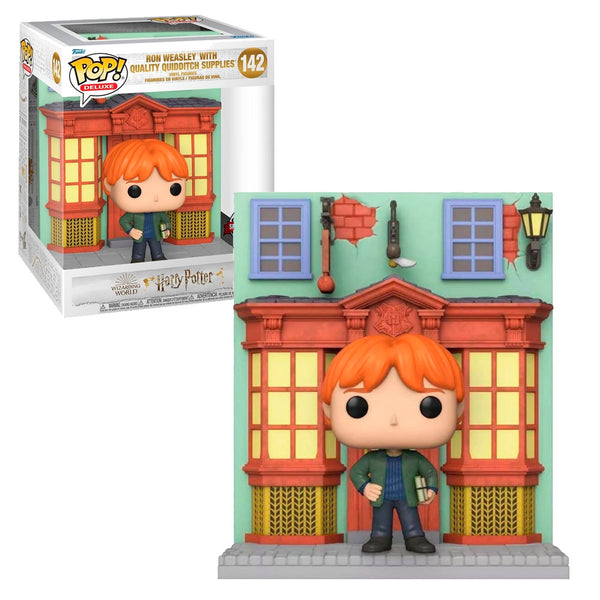 Funko Pop! Deluxe Harry Potter Ron Weasley with Quality Quidditch Supplies (Special Edition)