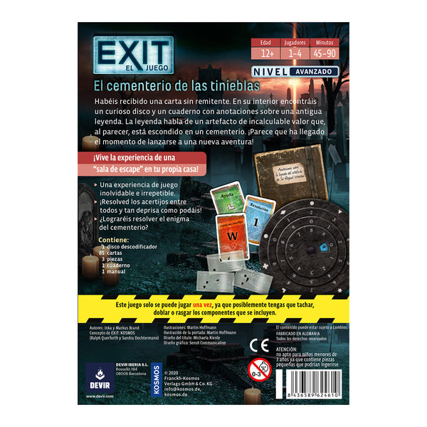 EXIT: El cementerio de las tinieblas Juego de escape
