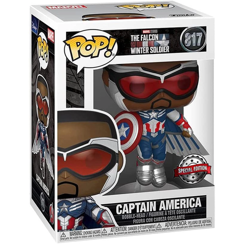 Funko Pop! Marvel Falcon y el Soldado de Invierno Captain America (Special Edition)