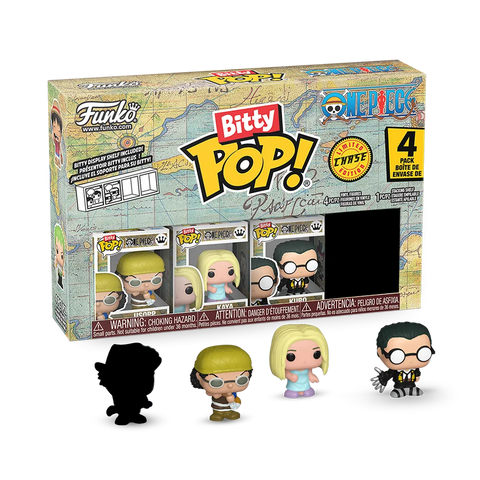 Pack 4 Funko Bitty Pop! One Piece Usopp / Kaya / Kuro / Chase