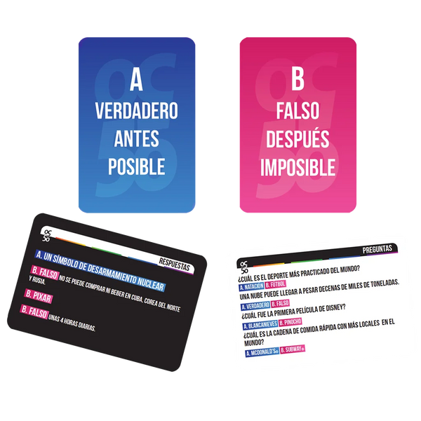 50 50 Juego de cartas