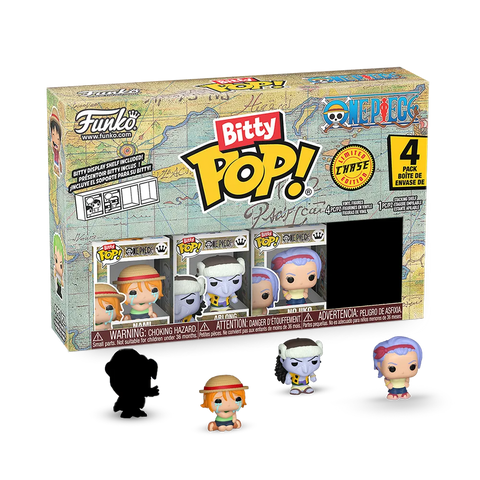 Pack 4 Funko Bitty Pop! One Piece Nami / Arlong / Nojiko / Chase