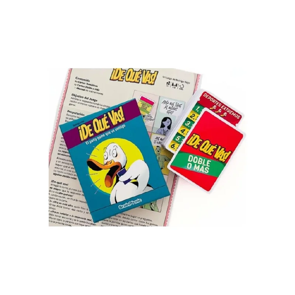 ¡De qué vas! Juego de cartas