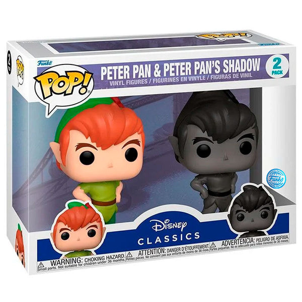 Funko Pop! Disney Classics Peter Pan & Peter Pan's Shadow 2 Pack (Special Edition)