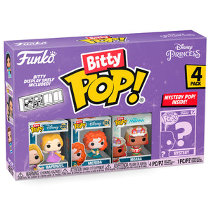 Funko Bitty Pop! Disney Princess 4 Pack Rapunzel / Merida / Moana / Mystery Pop!