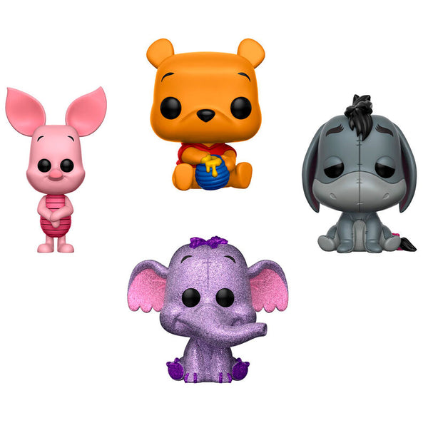 Funko Pop! 4 Pack Disney Winnie the Pooh / Piglet / Eeyore / Heffalump (Special Edition) (Diamond Collection)