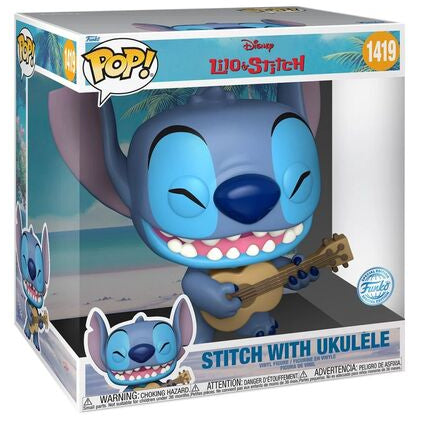 Funko Jumbo Sized Pop! Disney Lilo & Stitch Stitch with ukulele (Special Edition)