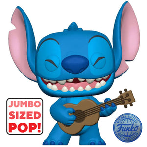 Funko Jumbo Sized Pop! Disney Lilo & Stitch Stitch with ukulele (Special Edition)