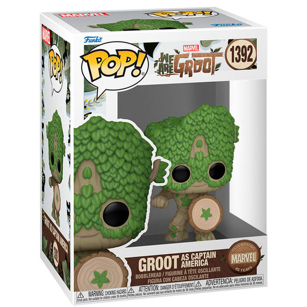 Funko Pop! Marvel We Are Groot Groot as Captain America