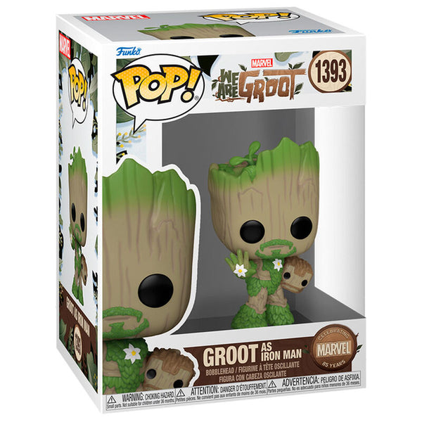 Funko Pop! Marvel We Are Groot Groot as Iron Man