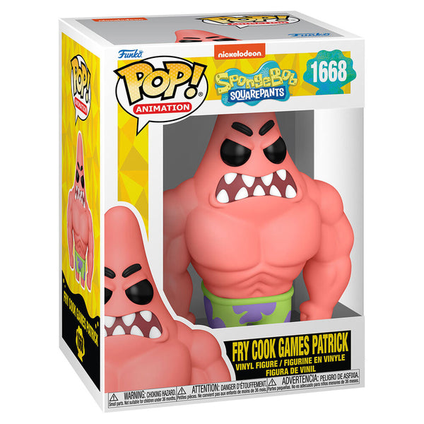 Funko Pop! Animation Nickelodeon Bob Esponja Fry Cook Games Patrick