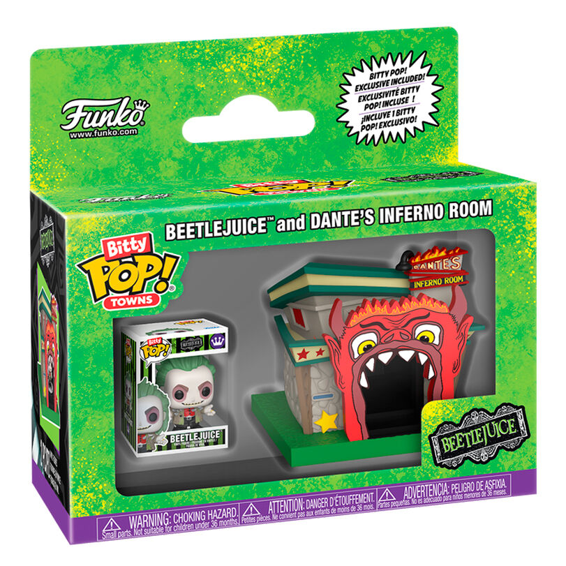 Funko Bitty Pop! Towns Bitelchús Beetlejuice and Dante's Inferno Room