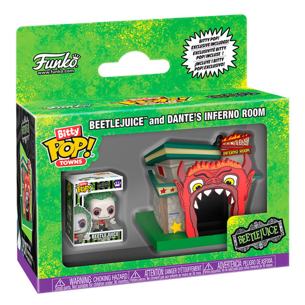 Funko Bitty Pop! Towns Bitelchús Beetlejuice and Dante's Inferno Room