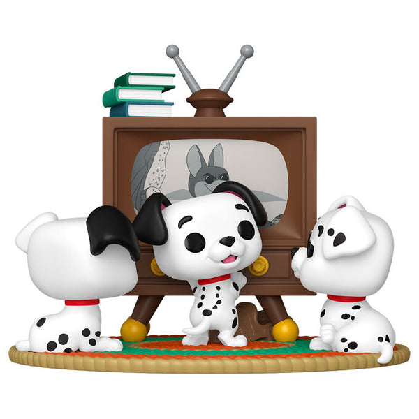 Funko Pop! Moment Disney 101 Dálmatas Rolly, Patch & Lucky with TV