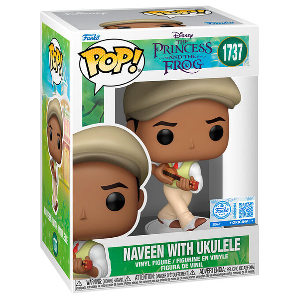 Funko Pop! Disney Tiana y el sapo Naveen with Ukulele (Special Edition)