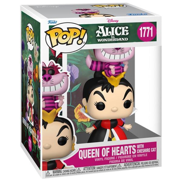Funko Pop! Premium Disney Alicia en el País de las Maravillas Queen of Hearts with Cheshire Cat