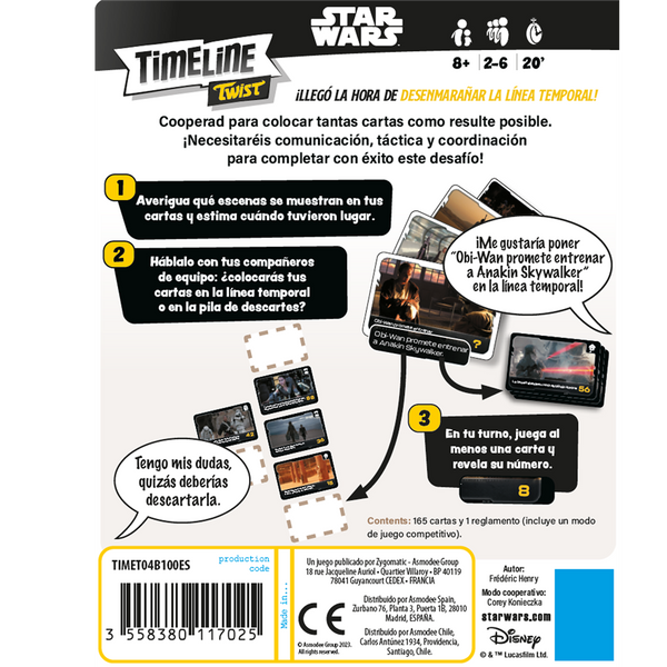 Timeline Twist Star Wars Juego de cartas
