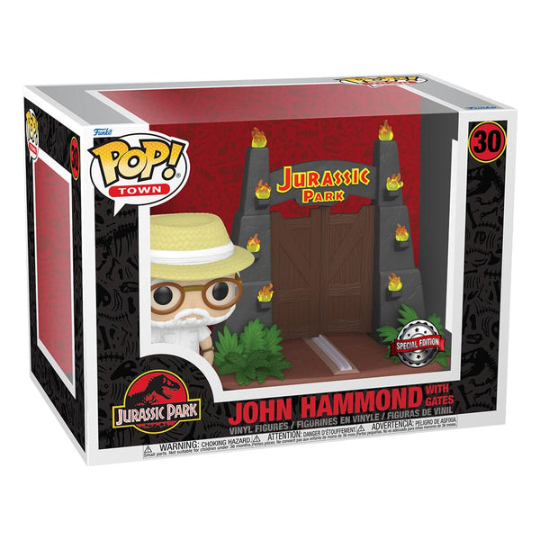 Funko Pop! Town Jurassic Park John Hammond with gates (Special Edition)
