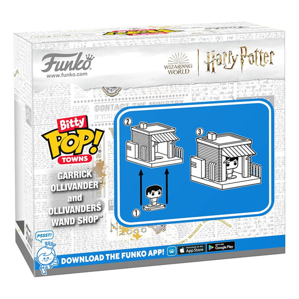 Funko Bitty Pop! Towns Harry Potter Garrick Ollivander and Ollivanders Wand Shop