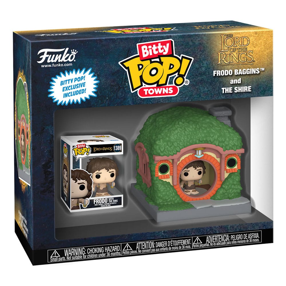 Funko Bitty Pop! Towns El Señor de los Anillos Frodo Baggins and The Shire