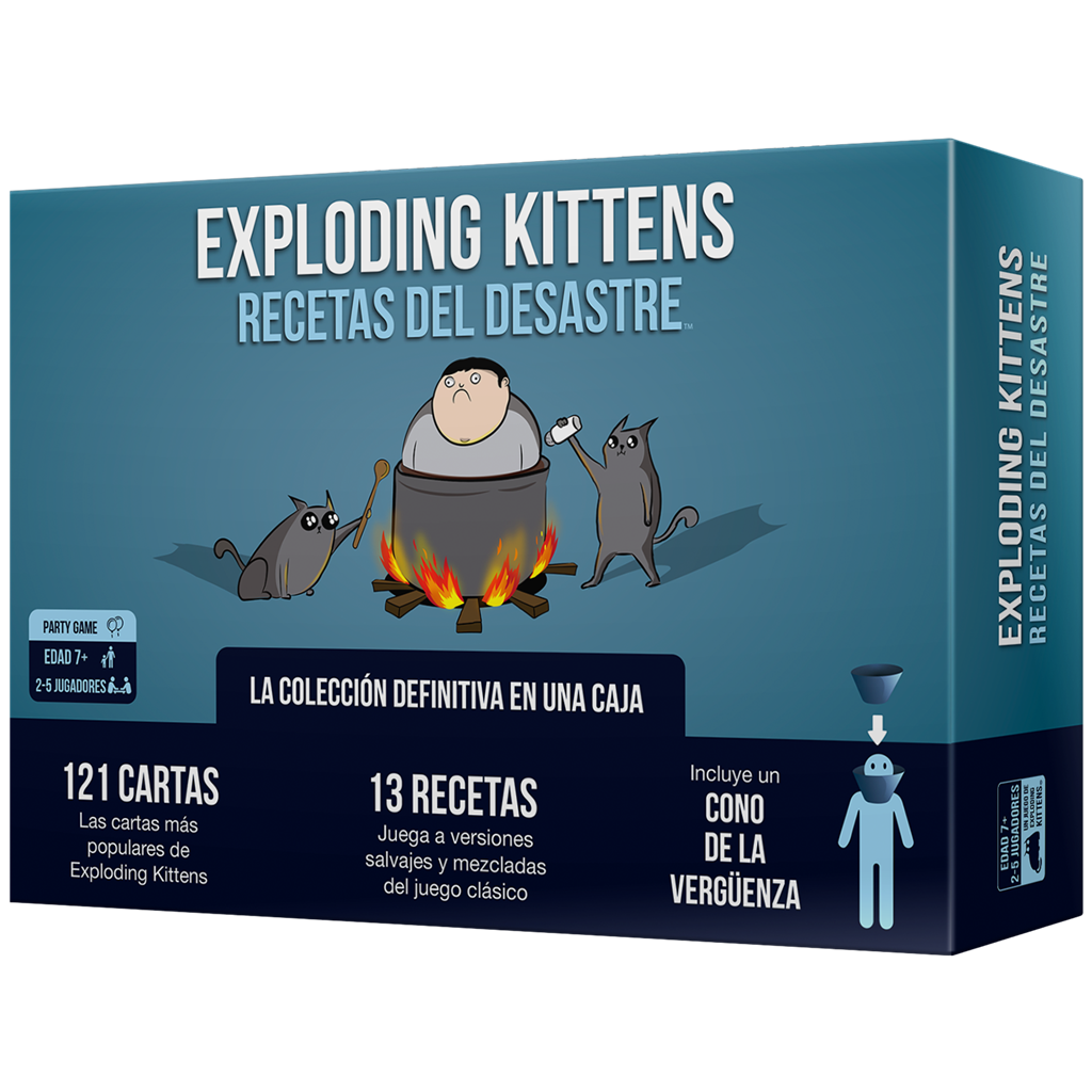 Exploding Kittens Recetas del Desastre Juego de cartas