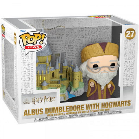 Funko Pop! Town Harry Potter Albus Dumbledore with Hogwarts