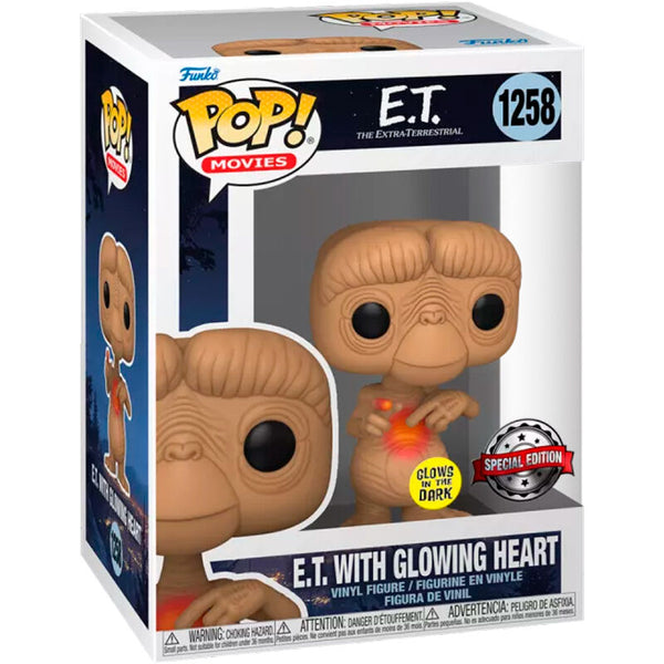 Funko Pop! Movies E.T., el extraterrestre E.T. with Glowing Heart (Special Edition) (GITD)