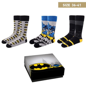 Pack de calcetines DC Comics Batman Talla 36/41
