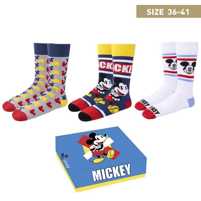 Pack de calcetines Disney Mickey Mouse Talla 36/41