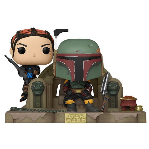 Funko Pop! Star Wars Boba Fett and Fennec on Throne Television Moments